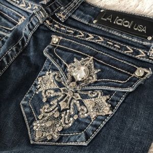 Embellished bootcut L.A. Idol jeans, W30 L34